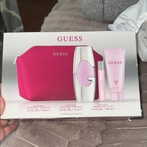 GUESS Women's Fragrance and Lotion Set - Pink and Silver